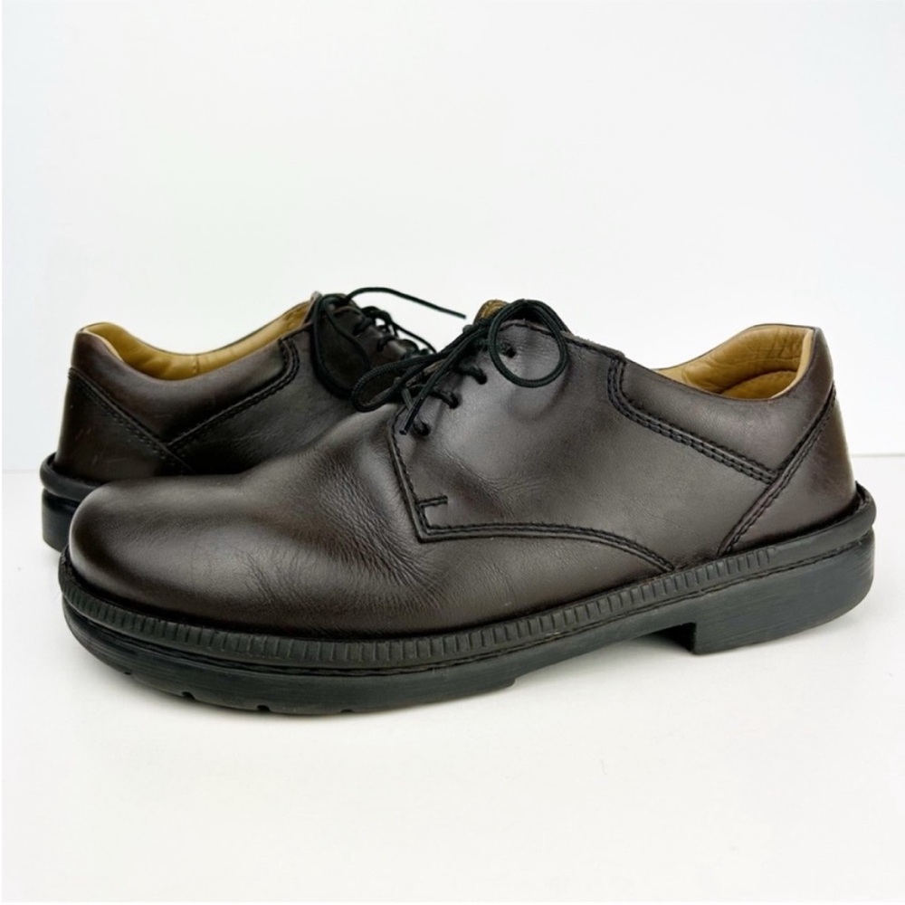 Footprints by Birkenstock Corvallis Brown Leather Lace Up Unisex Shoes EU 40